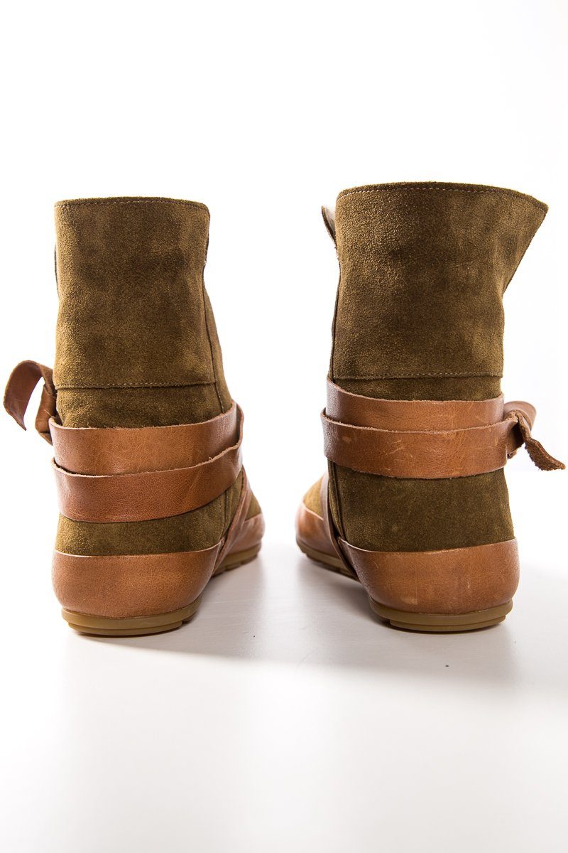 Isabel Marant Étoile Camel Suede Winter Dancing Booties SZ 36