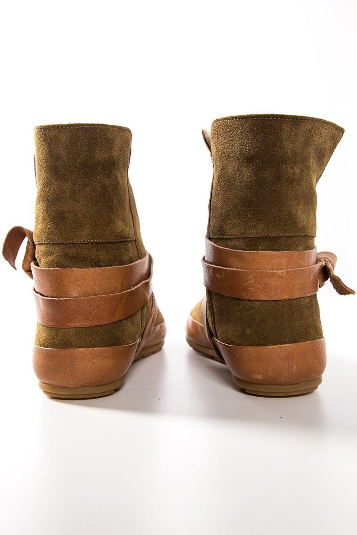 Isabel Marant Étoile Camel Suede Winter Dancing Booties SZ 36