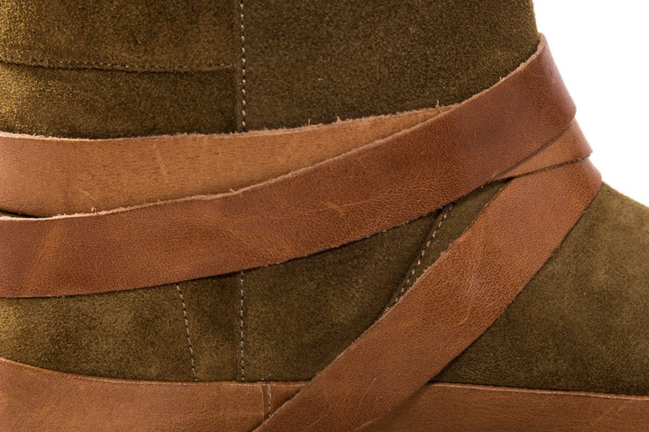 Isabel Marant Étoile Camel Suede Winter Dancing Booties SZ 36