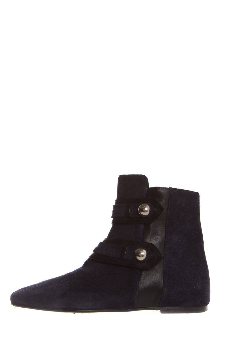 Isabel Marant Navy Suede Booties SZ 37