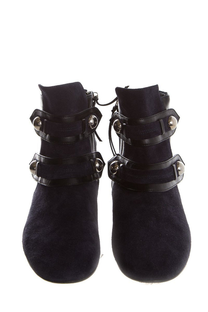 Isabel Marant Navy Suede Booties SZ 37