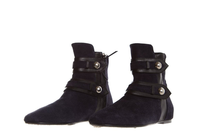 Isabel Marant Navy Suede Booties SZ 37