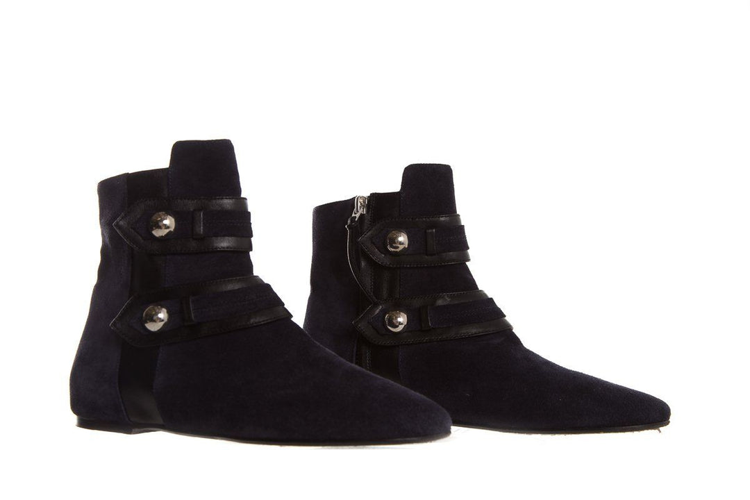 Isabel Marant Navy Suede Booties SZ 37