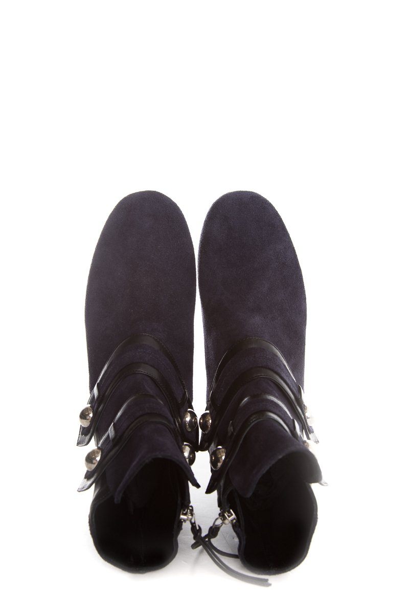 Isabel Marant Navy Suede Booties SZ 37
