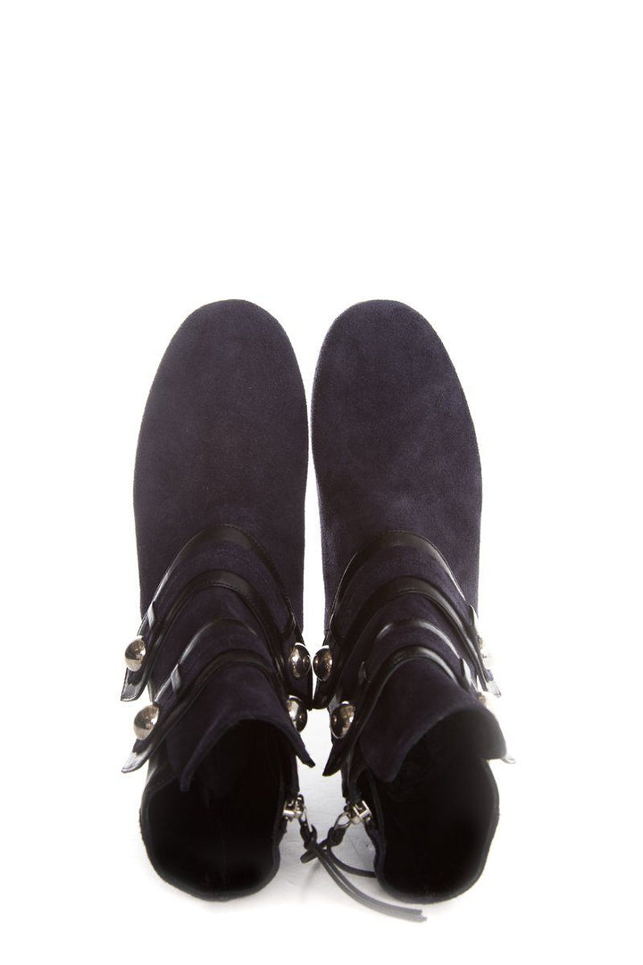 Isabel Marant Navy Suede Booties SZ 37