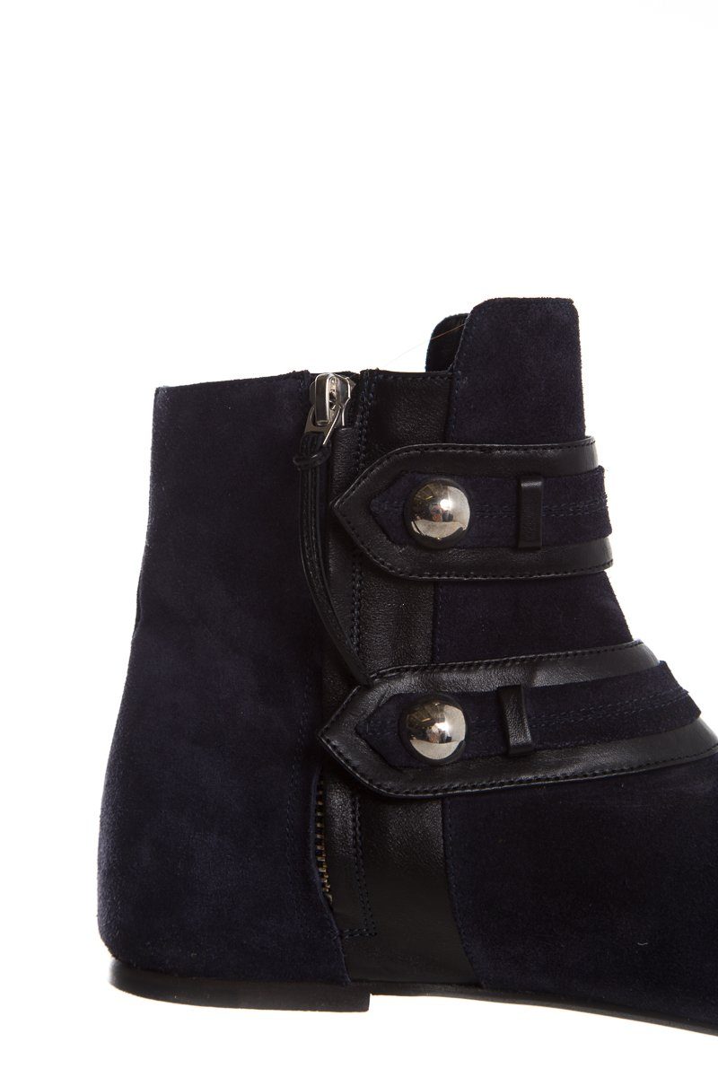 Isabel Marant Navy Suede Booties SZ 37