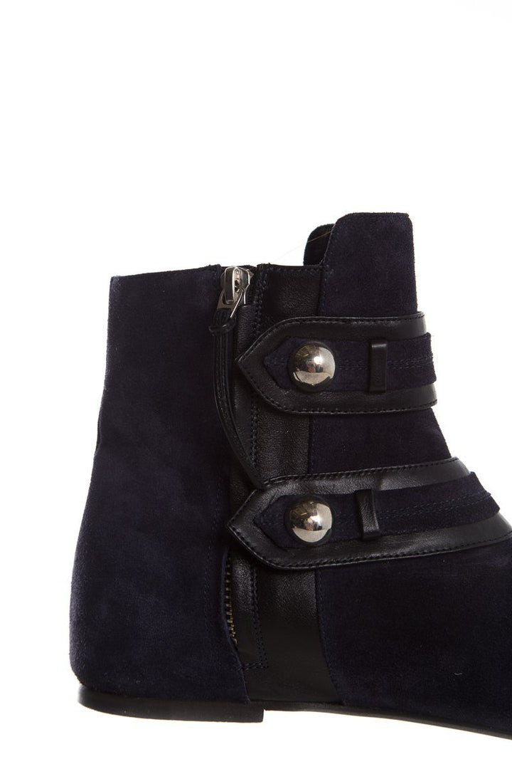 Isabel Marant Navy Suede Booties SZ 37