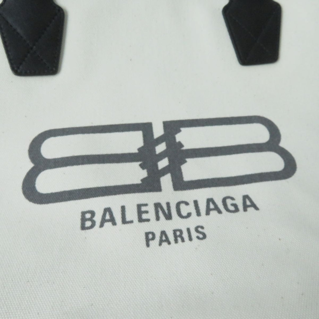 Top Quality Balenciaga JUMBO Logo Tote Bag Ivory Black