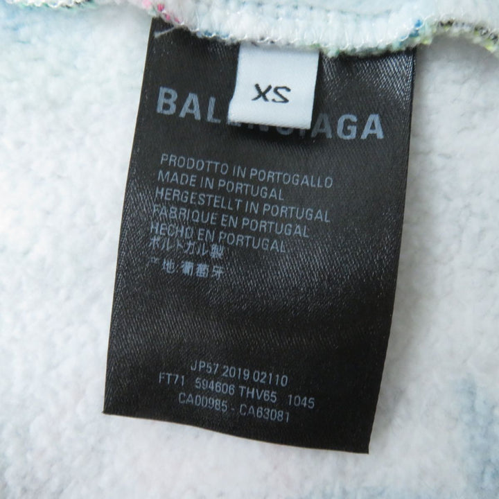 Top Quality Balenciaga Multicolor Hooded Pullover Hoodie XS