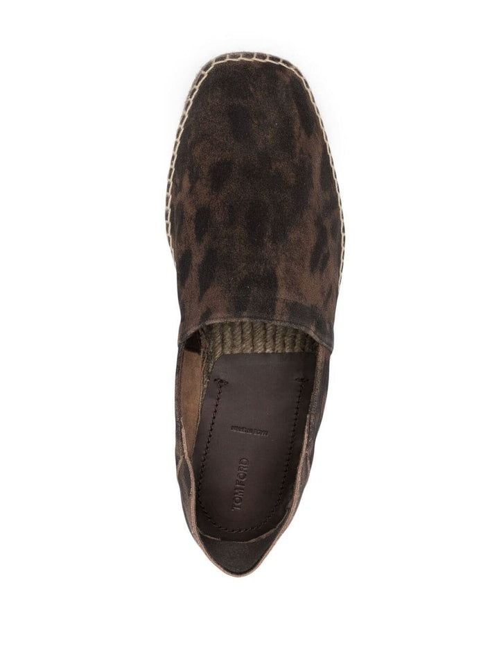 CHEETAH PRINT SUEDE ESPADRILLES