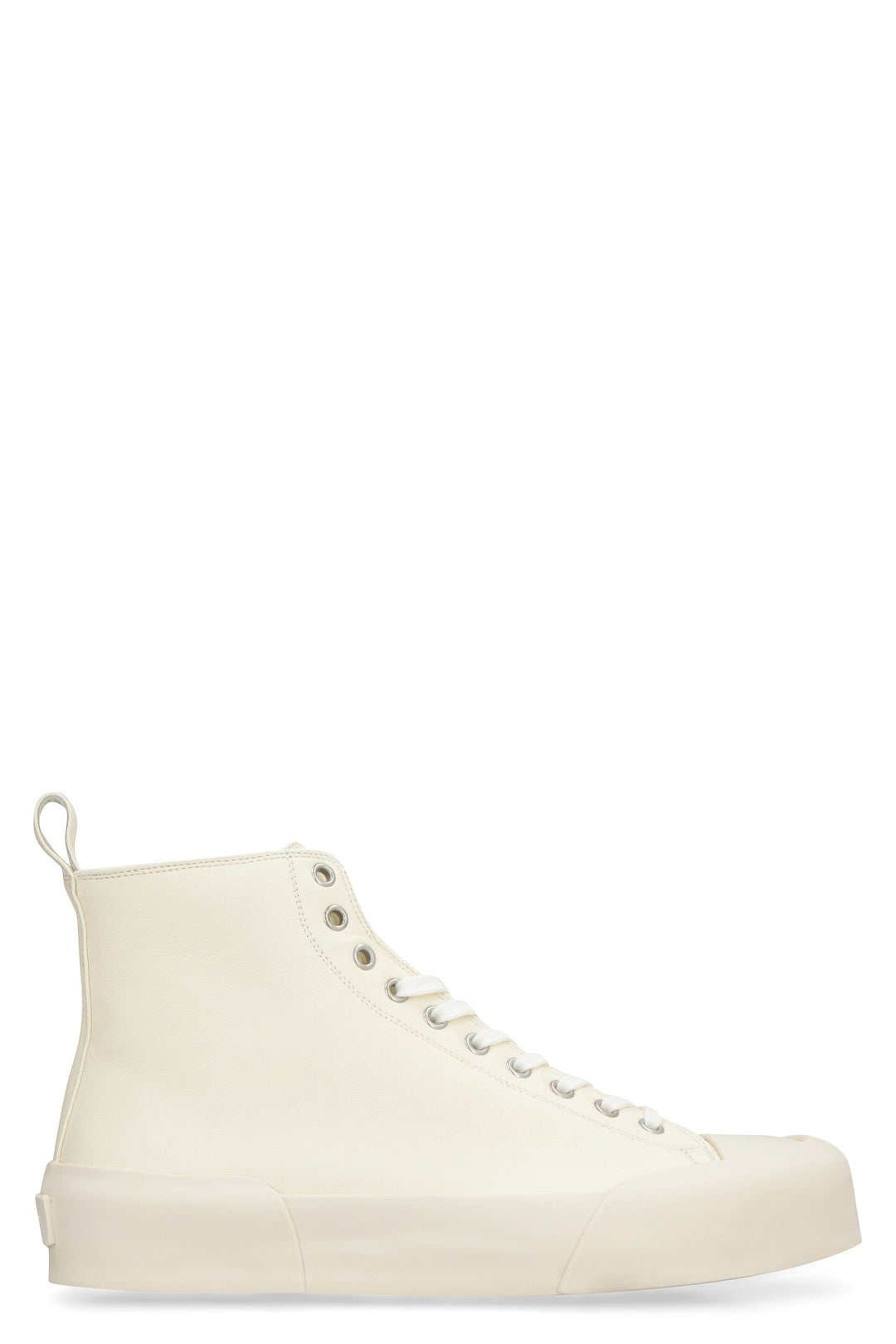 LEATHER HIGH-TOP SNEAKERS