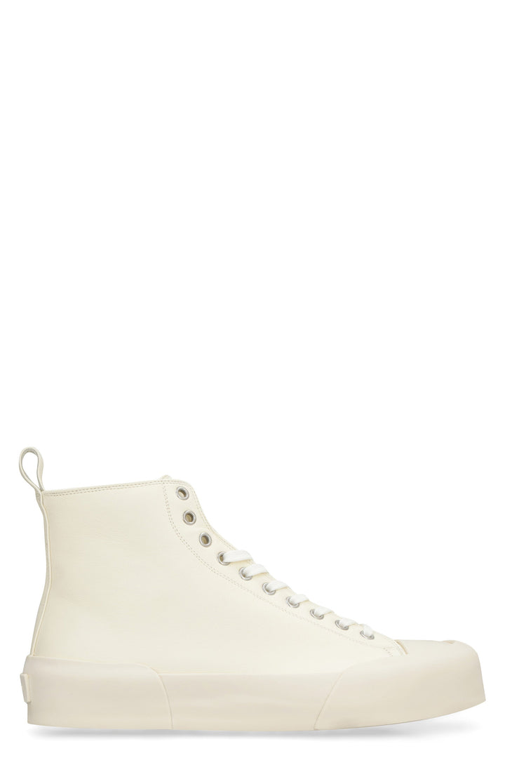 LEATHER HIGH-TOP SNEAKERS