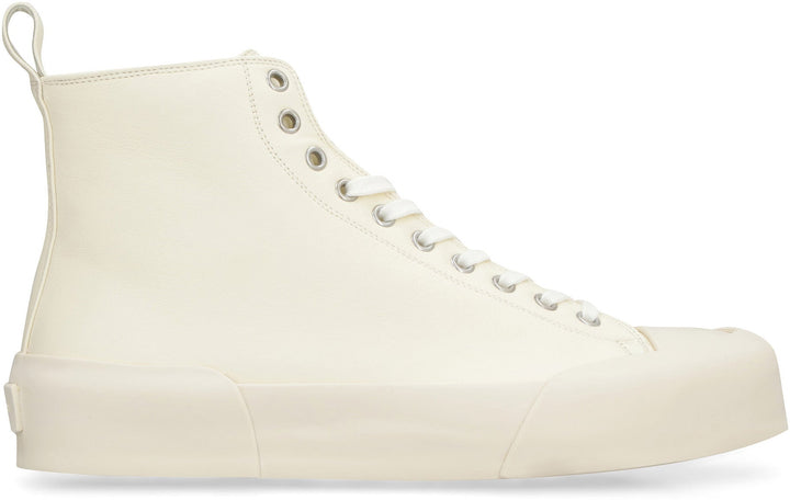 LEATHER HIGH-TOP SNEAKERS