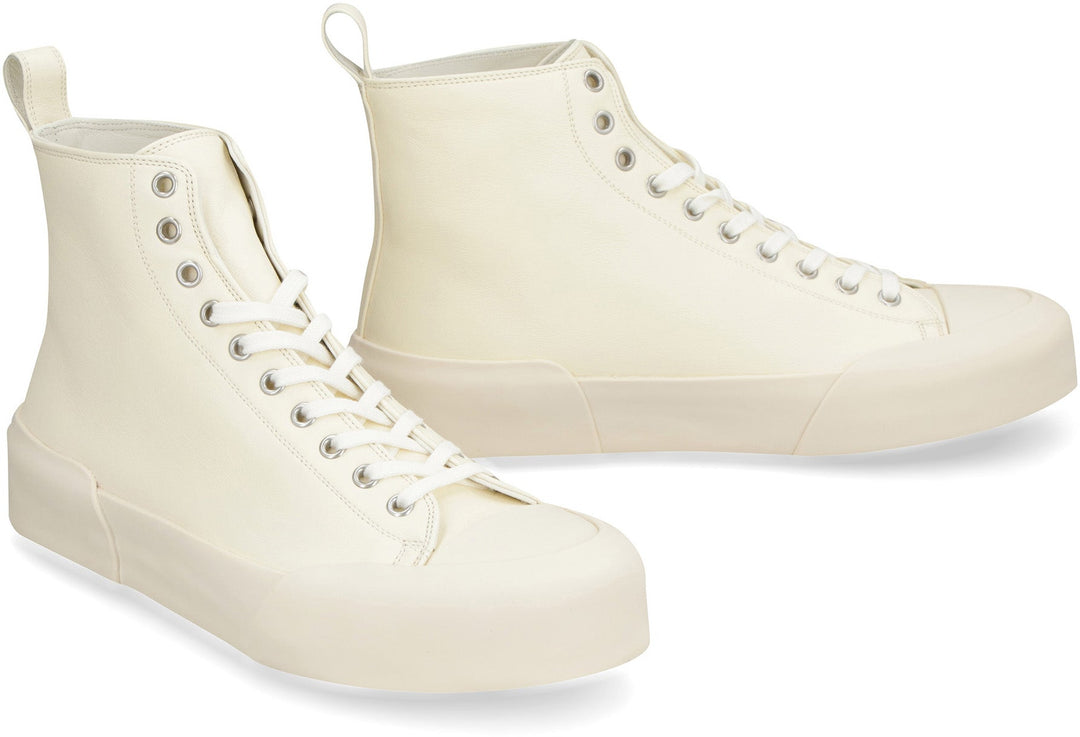 LEATHER HIGH-TOP SNEAKERS