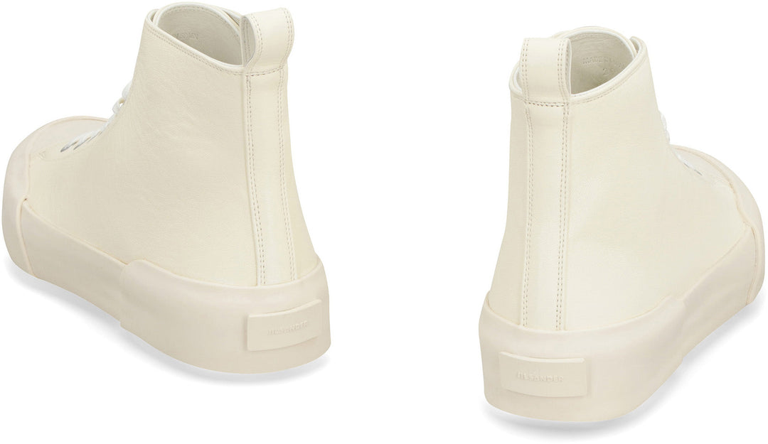LEATHER HIGH-TOP SNEAKERS