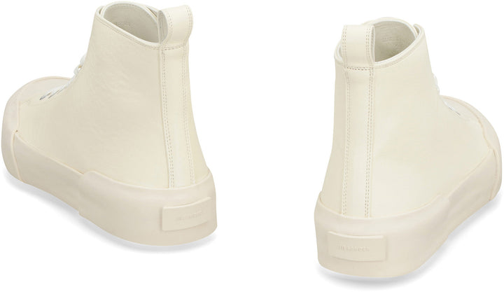 LEATHER HIGH-TOP SNEAKERS