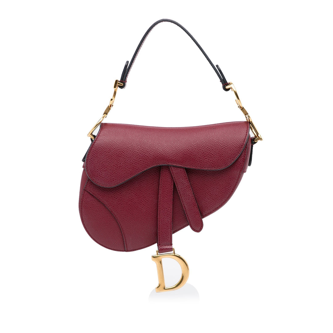 Top quality Dior Saddle Bag Mini Red Calfskin