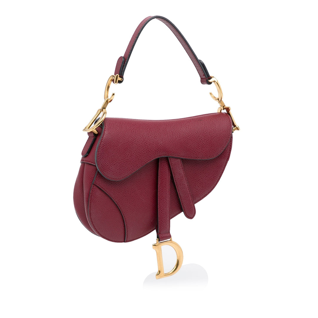 Top quality Dior Saddle Bag Mini Red Calfskin