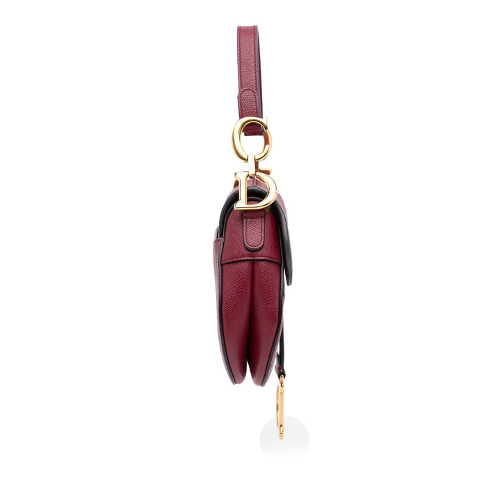 Top quality Dior Saddle Bag Mini Red Calfskin