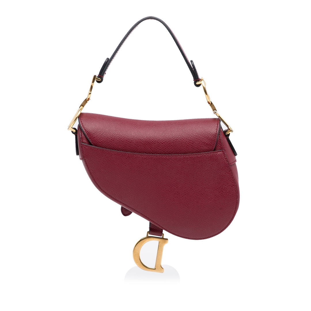 Top quality Dior Saddle Bag Mini Red Calfskin