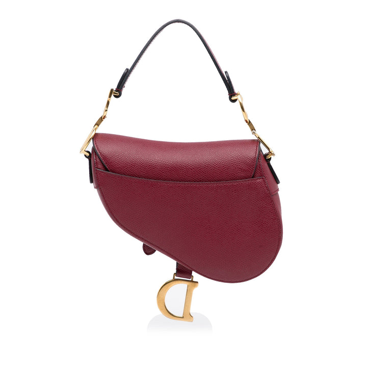 Top quality Dior Saddle Bag Mini Red Calfskin