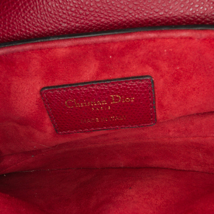 Top quality Dior Saddle Bag Mini Red Calfskin