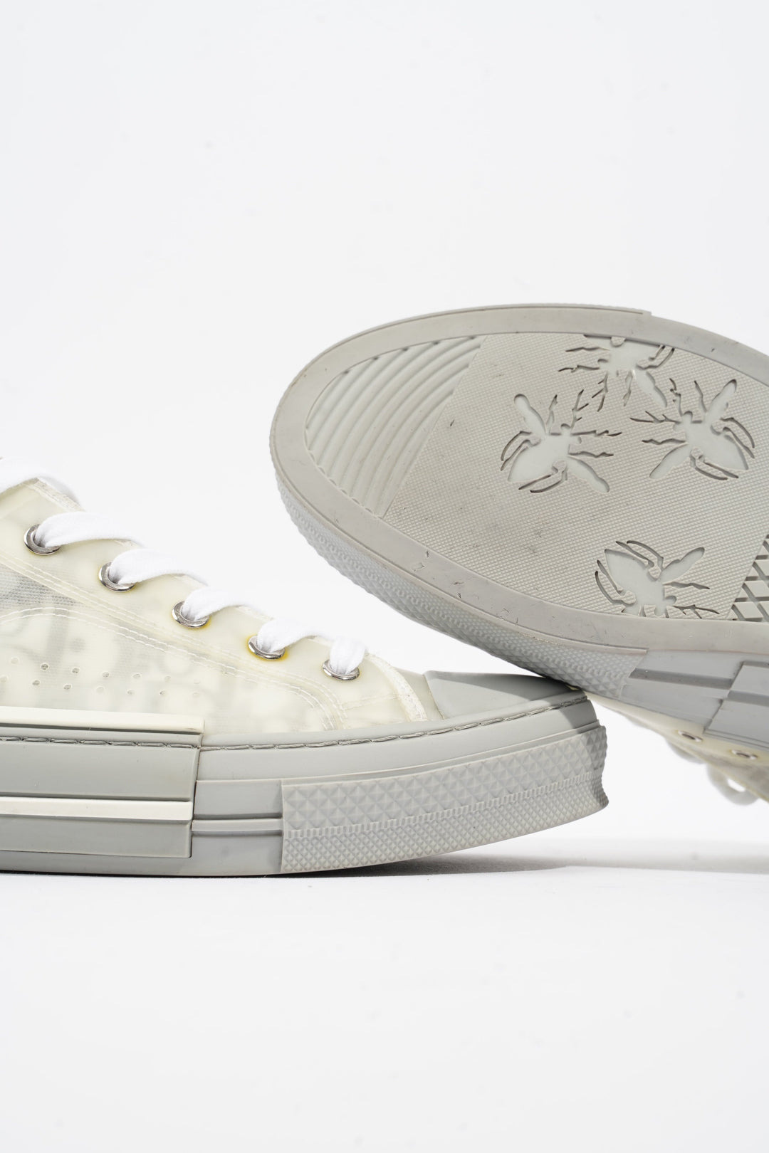 Christian Dior B23 Low Top Grey Oblique Canvas EU 42 UK 8