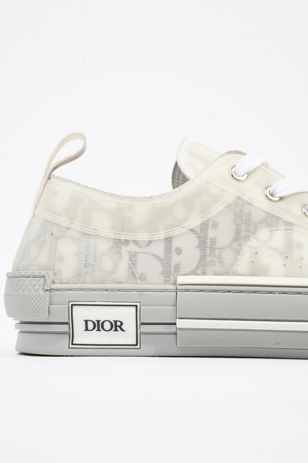 Christian Dior B23 Low Top Grey Oblique Canvas EU 42 UK 8