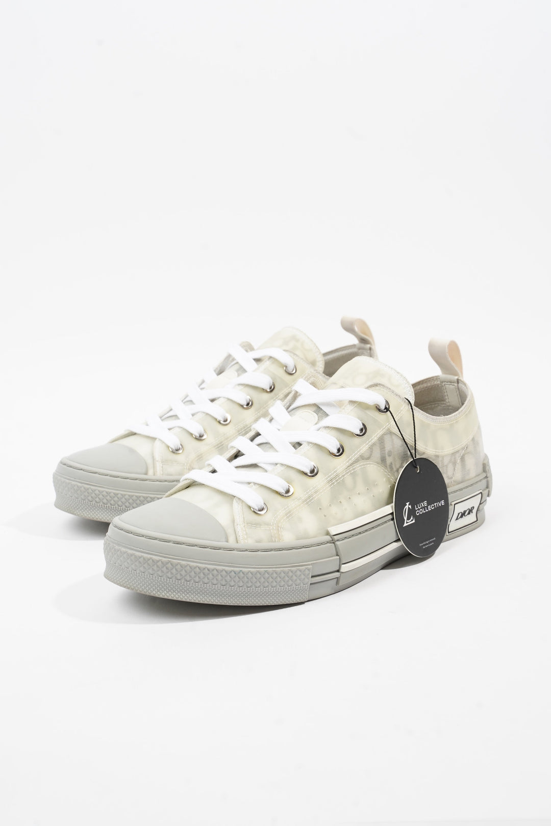 Christian Dior B23 Low Top Grey Oblique Canvas EU 42 UK 8