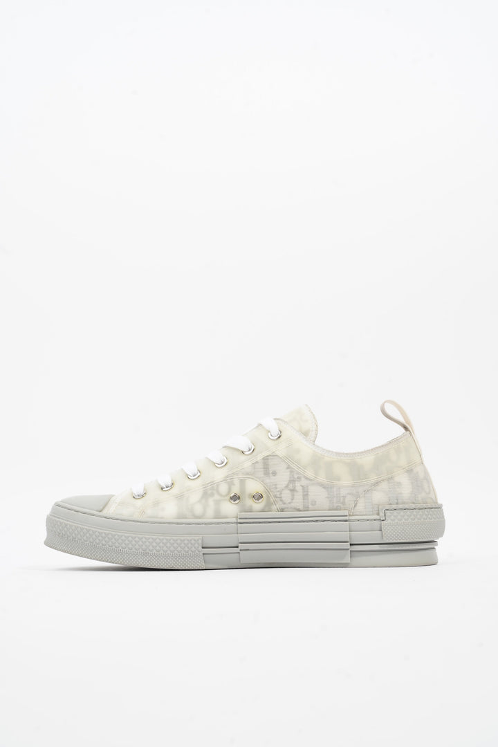 Christian Dior B23 Low Top Grey Oblique Canvas EU 42 UK 8