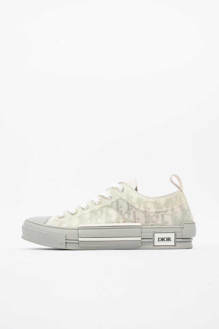 Christian Dior B23 Low Top Grey Oblique Canvas EU 42 UK 8