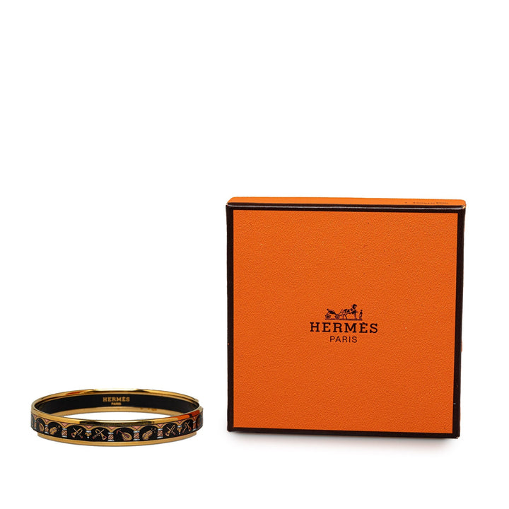 Top quality Hermes Narrow Enamel Bangle Costume Bracelet