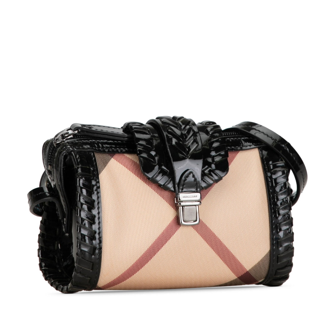BURBERRY Supernova Check Whipstitch Crossbody Crossbody Bag