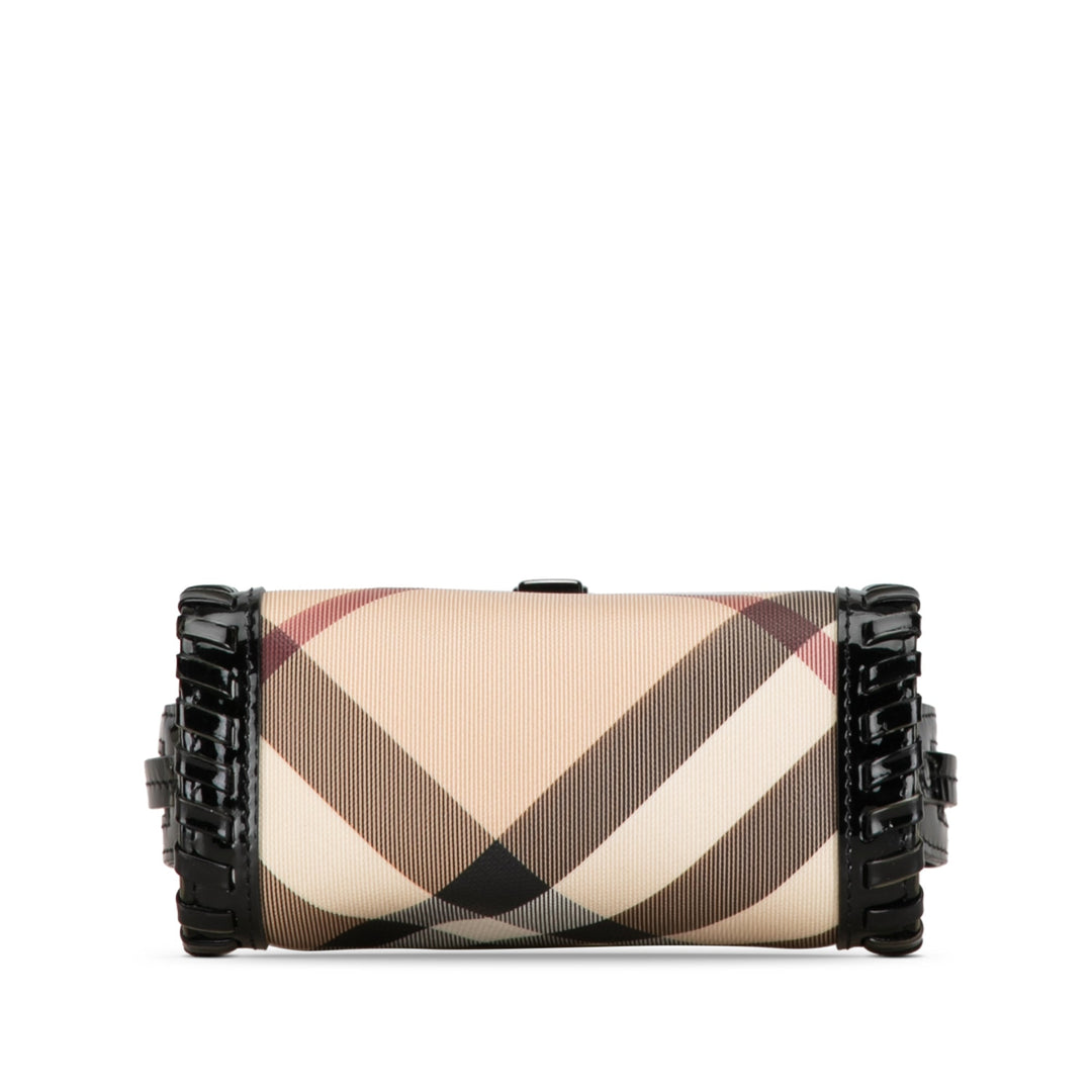 BURBERRY Supernova Check Whipstitch Crossbody Crossbody Bag