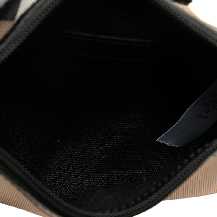 BURBERRY Supernova Check Whipstitch Crossbody Crossbody Bag