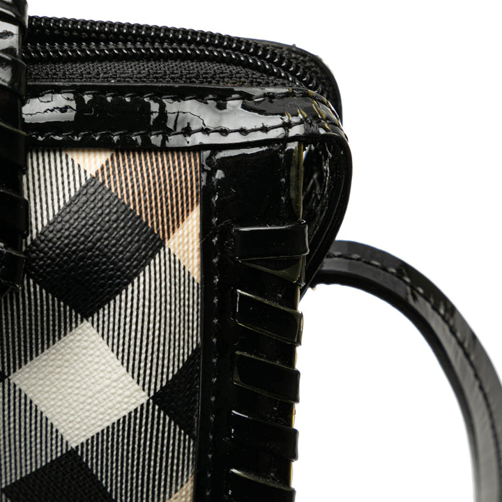 BURBERRY Supernova Check Whipstitch Crossbody Crossbody Bag