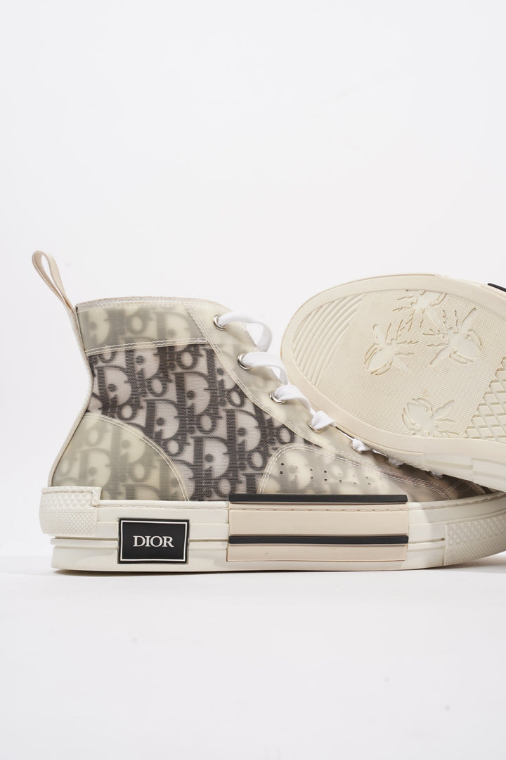 Christian Dior B23 High-top White / Black Oblique Canvas EU 43.5 UK 9.5