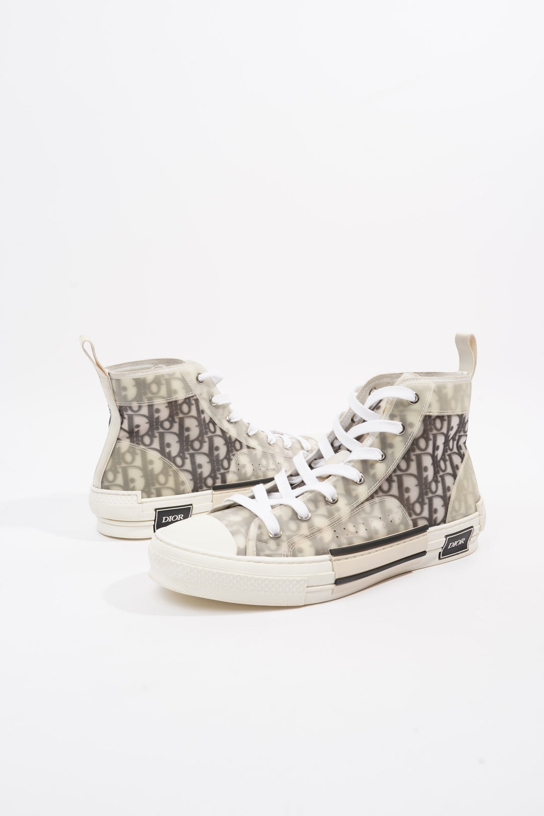 Christian Dior B23 High-top White / Black Oblique Canvas EU 43.5 UK 9.5