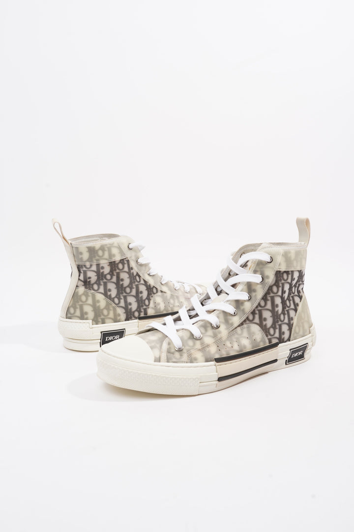Christian Dior B23 High-top White / Black Oblique Canvas EU 43.5 UK 9.5