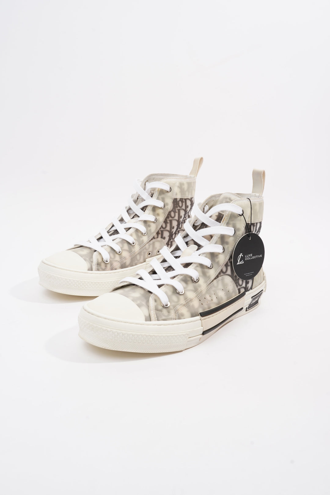 Christian Dior B23 High-top White / Black Oblique Canvas EU 43.5 UK 9.5