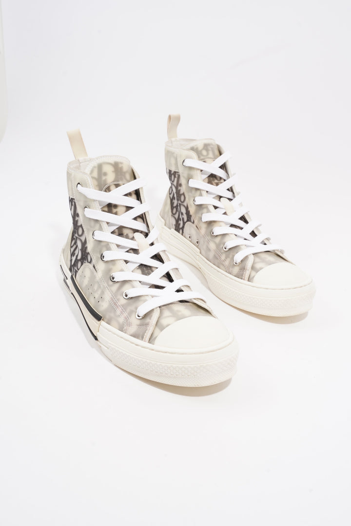 Christian Dior B23 High-top White / Black Oblique Canvas EU 43.5 UK 9.5