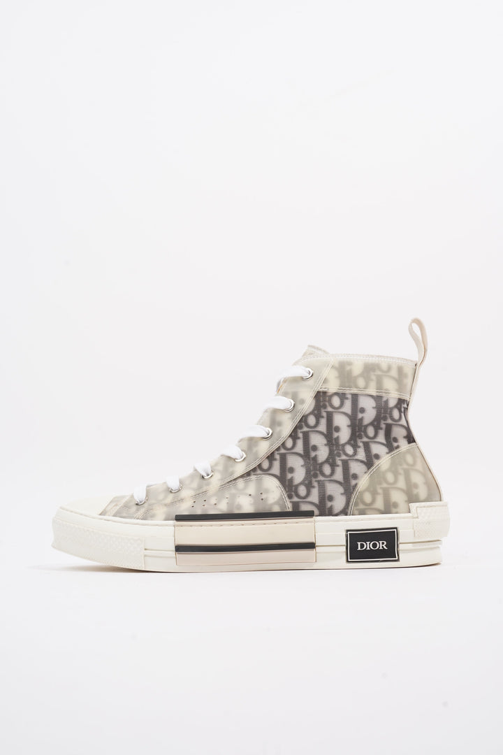 Christian Dior B23 High-top White / Black Oblique Canvas EU 43.5 UK 9.5