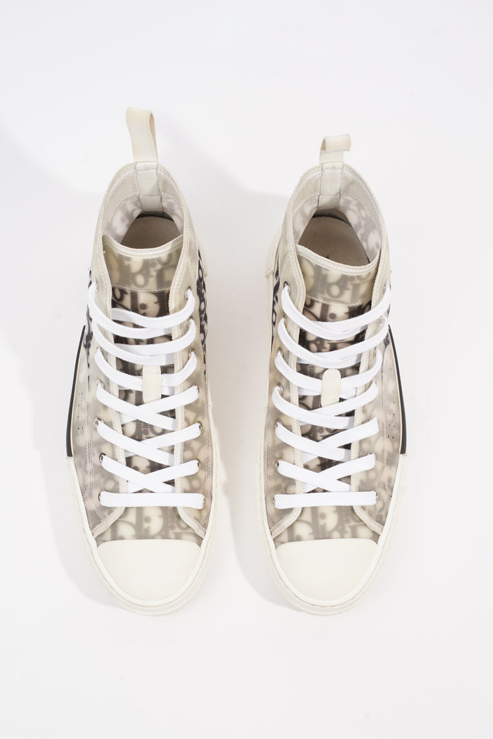 Christian Dior B23 High-top White / Black Oblique Canvas EU 43.5 UK 9.5