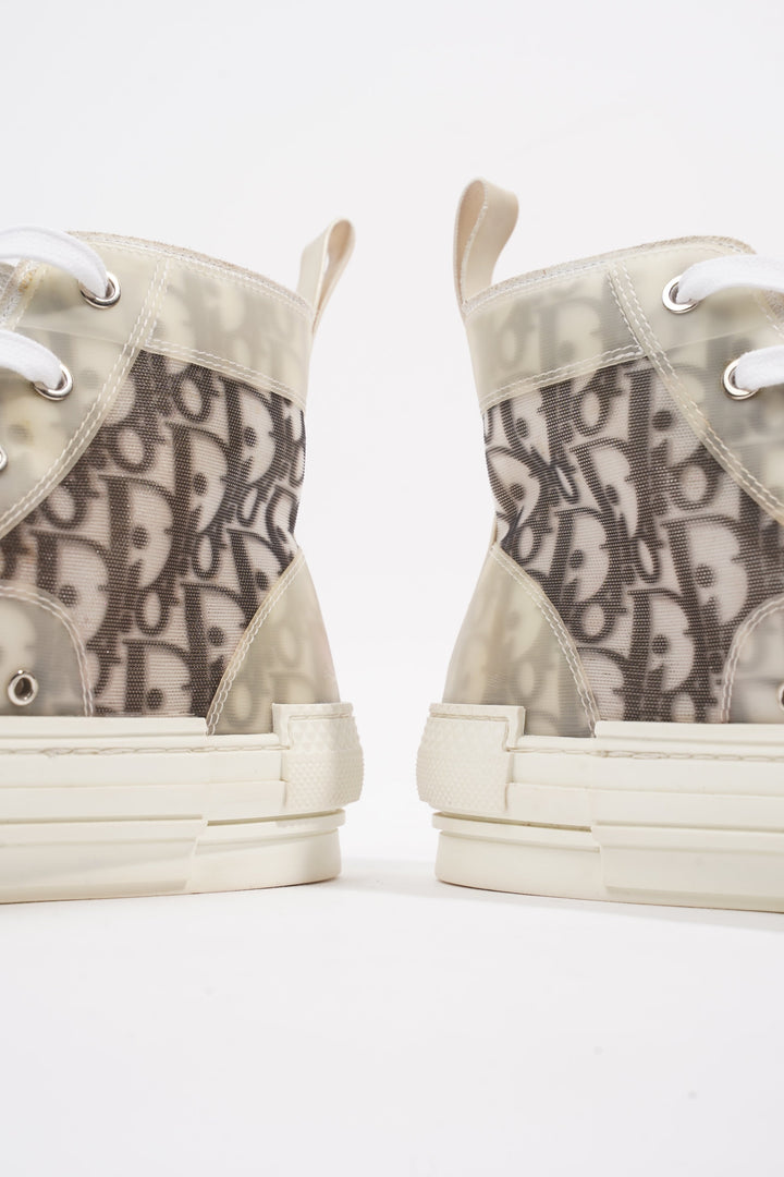 Christian Dior B23 High-top White / Black Oblique Canvas EU 43.5 UK 9.5