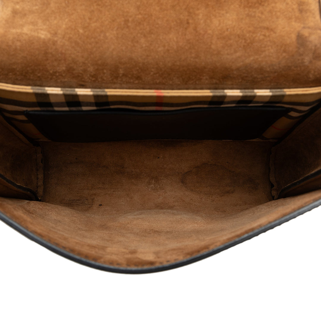 BURBERRY Grommet Chain Crossbody Bag