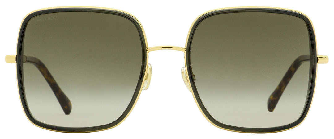Jimmy Choo Square Jayla Sunglasses 01QHA Gold Brown 57mm
