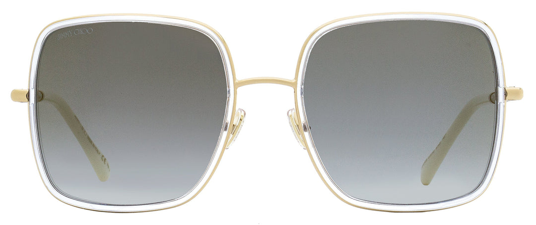 Jimmy Choo Square Sunglasses Jayla LOJFQ Gold/Crystal/White 57mm