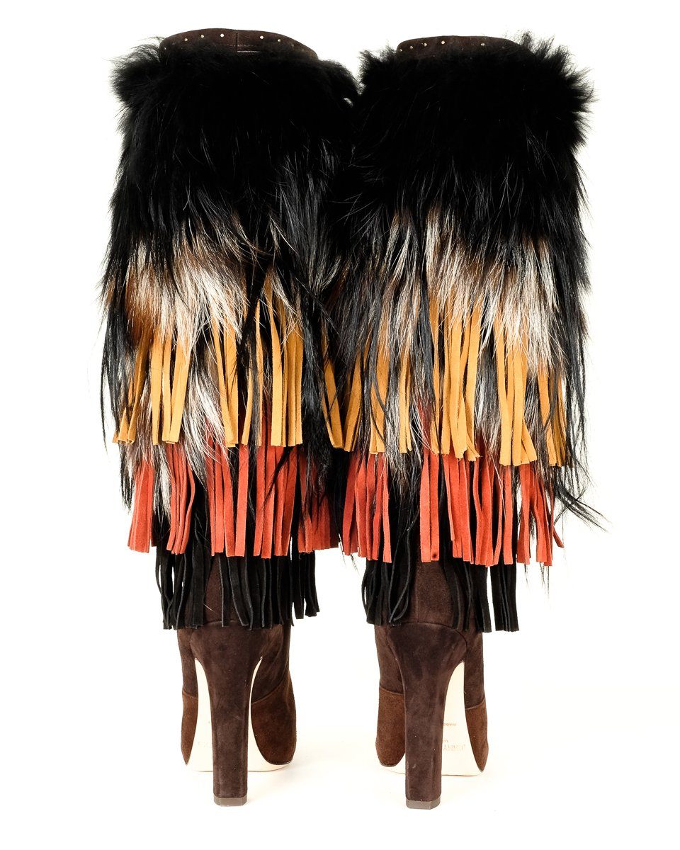 Jimmy Choo Brown Suede Dalia Knee Hight Boots 37