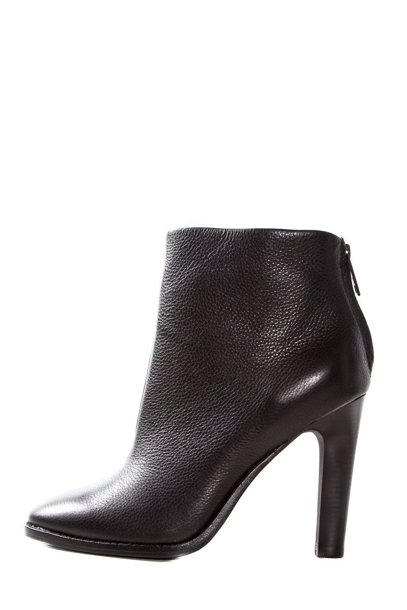 Joie Black Leather Back Zip Closure Ankle Boots SZ 39 Sale
