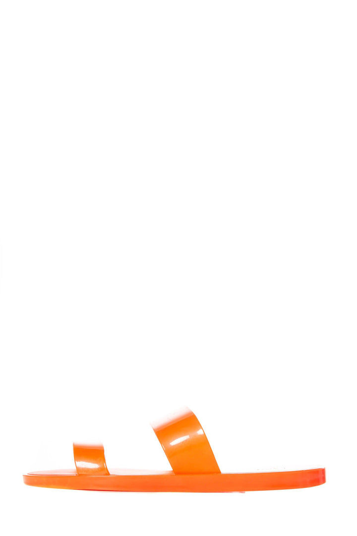 Joie Orange Rubber Slide Sandals SZ 39 Sale